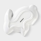 Блюдо керамическое сервировочное Доляна «Милашки. Зайка», 17.8×12.8×1.5 см, цвет белый - Фото 4