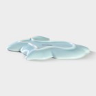 Блюдо керамическое сервировочное Доляна «Милашки. Зайка», 17,8×12,7×1,5 см, цвет голубой - фото 6365336