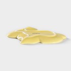 Блюдо керамическое сервировочное Доляна «Милашки. Зайка», 17,8×12,8×1,5 см, цвет жёлтый - Фото 3