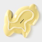 Блюдо керамическое сервировочное Доляна «Милашки. Зайка», 17,8×12,8×1,5 см, цвет жёлтый - Фото 4
