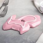 Блюдо сервировочное Доляна «Милашки. Зайка», 17×13×1,5 см, цвет розовый - Фото 3