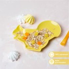 Блюдо керамическое сервировочное Доляна «Милашки. Белочка», 18×14×1,6 см, цвет жёлтый - Фото 3
