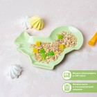 Блюдо керамическое сервировочное Доляна «Милашки. Белочка», 18×14×1,6 см, цвет зелёный - Фото 3