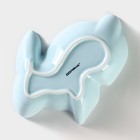 Блюдо сервировочное глубокое Доляна «Милашки. Зайка», 300 мл, 17.5×12.6×4 см, керамика, цвет голубой - Фото 5