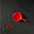Соусник керамический с ручкой Доляна «Классика», 30 мл, 10×6 см, цвет красный - Фото 6