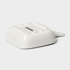 Соусник Доляна «Сковорода», 50 мл, 10.5×7.2 см, с ручкой, керамика, белый - Фото 5