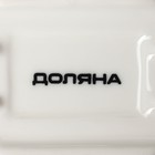 Соусник Доляна «Сковорода», 50 мл, 10.5×7.2 см, с ручкой, керамика, белый - Фото 7