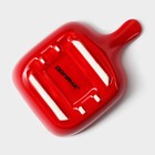 Соусник керамический с ручкой Доляна «Сковорода», 50 мл, 10,5×7,2 см, цвет красный - Фото 6