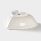 Салатник Доляна «Сердце»,130 мл, 12.5×11.5 см, керамика, белый - Фото 4