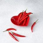 Салатник керамический Доляна «Сердце», 130 мл, 12.5×11.5 см, цвет красный - Фото 9