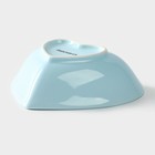 Салатник Доляна «Сердце», 130 мл, 12.5×11.5 см, керамика, голубой - Фото 4