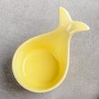 Соусник Доляна «Кит», 10×6,5 см, цвет жёлтый - Фото 2