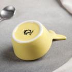 Соусник Доляна «Кит», 10×6,5 см, цвет жёлтый - Фото 3