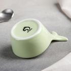 Соусник Доляна «Кит», 10×6,5 см, цвет зелёный - Фото 3