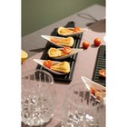 Блюдо керамическое для подачи Доляна «Гриль», 10,2×36 см, цвет чёрный - Фото 8