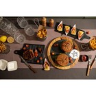 Блюдо керамическое для подачи Доляна «Гриль», 18×28 см, цвет чёрный - Фото 7