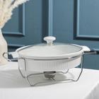 Мармит из жаропрочной керамики овальный Magistro «Бланш», 1.97 л, 38×23×17 см - Фото 1