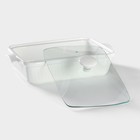 Мармит из жаропрочной керамики прямоугольный Magistro «Бланш», 2 л, 31×19×11 см - Фото 4