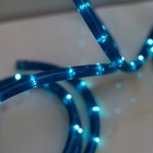 LED шнур 13 мм, круглый, 10 м, чейзинг, LED/м-24-220V, с контролл. 8р, синий - Фото 2