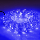 LED шнур 13 мм, круглый, 10 м, чейзинг, LED/м-24-220V, с контролл. 8р, синий - Фото 9