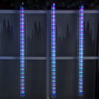Светодиодная сосулька "Кольца", 1 м. LED-72-220V, нить белая, свечение мульти - Фото 3