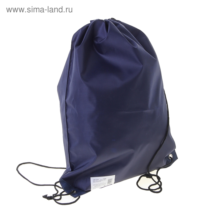 Рюкзак-мешок для обуви, шнурок, цвет синий - Фото 1