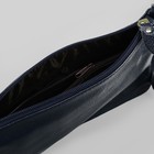 Клатч женский, 1 отдел, наружный карман, с ручкой, регулируемый ремень, цвет тёмно-синий - Фото 5