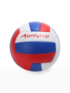 Волейбольный мяч ONLYTOP «Россия», машинная сшивка, 18 панелей, р. 5, PVC - Фото 5
