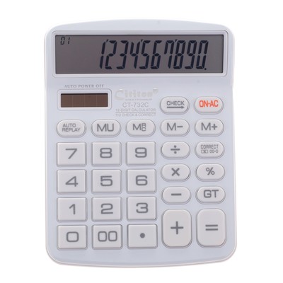Калькулятор настольный 12-разрядный CT-732C двойное питание