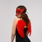 Карнавальный набор «Красный ангел», крылья, маска - Фото 2
