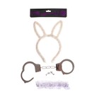 Карнавальный набор «Я твоя зайка», ободок, наручники, повязка - Фото 4