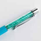 Ручка шейкер подарочная «С 8 марта», металл, голубой футляр - фото 7764663