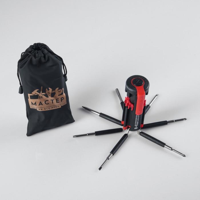 Фонарь многофункциональный, мультитул 8 в 1 «Мастер на все руки», 12×4 см, 3 ААА - Фото 1