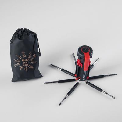 Фонарь многофункциональный, мультитул 8 в 1 «Мастер на все руки», 12×4 см, 3 ААА