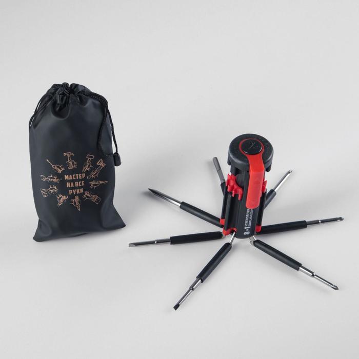 Фонарь многофункциональный, мультитул 8 в 1 «Мастер на все руки», 12×4 см, 3 ААА - Фото 1