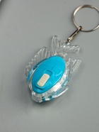 Фонарик брелок для ключей на кольце «Рыбка», 1 режим, 2×AG13, 3.5×5.5 см, МИКС - Фото 4