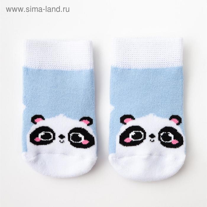 Носки детские махровые Крошка Я «Панда», размер 8-10 см