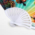 Веер пластик "Филины и совы" МИКС изогнутый каркас 23 см - фото 23045864