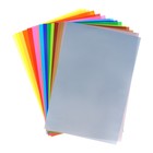 Бумага цветная А4, 20 листов, 20 цветов HOBBY TIME №1, металлик + флуоресцентный, 115 г/м2, в папке - Фото 4