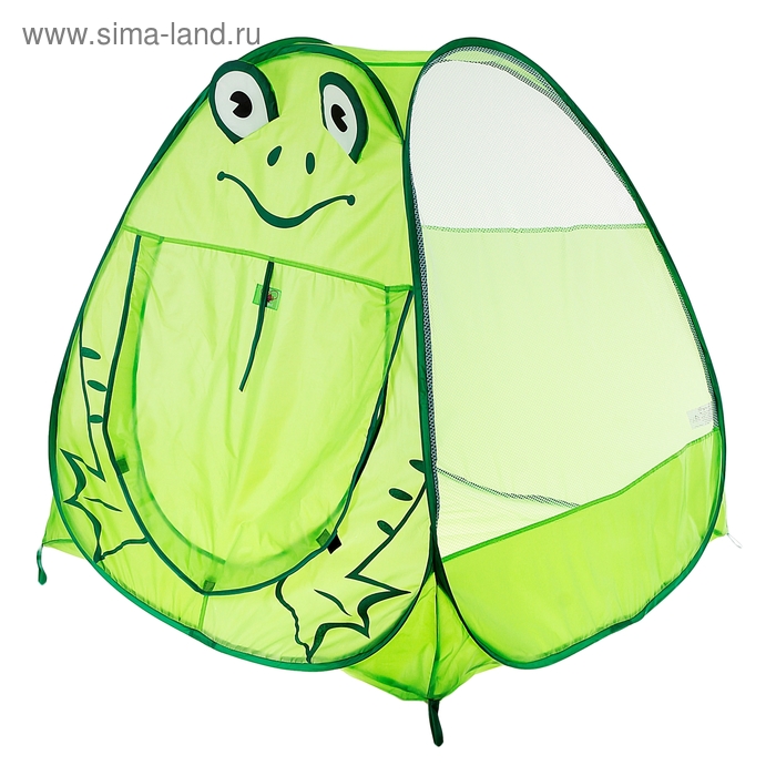 Игровая палатка "Лягушка", цвет зеленый - Фото 1