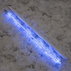 Светодиодная сосулька уличная "Тающая" 1 м, d=3 см, вилка, LED-60-220V, нить белая, свечение синее - Фото 7