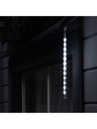 Гирлянда «Сосулька» тающая 0.3 м, IP44, прозрачная нить, 18 LED, 12 В, переливы, свечение белое - фото 6923556