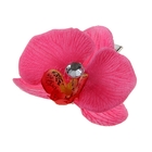 зажим для волос цветочная фантазия орхидея d-7 см микс - Фото 1