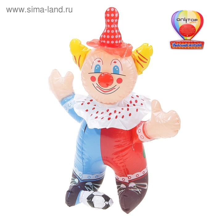 Надувная игрушка со звуком «Клоун», 40 см - Фото 1