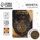 Монета сувенир знак зодиака «Лев», d=2.5 см. - Фото 1