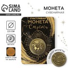 Монета сувенир знак зодиака «Стрелец», d=2.5 см - Фото 1