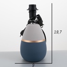 Настольная лампа с абажуром RISALUX 16199/1, E14, 40 Вт, сине-серый, 17×17×28 см - Фото 9