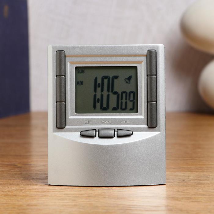 Часы - будильник электронные «Альтаир», настольные, 7.5×9 см, от батареек от батареек ААА - Фото 1