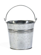Декоративное кашпо для цветов «Ведёрко альма», 500 мл, d=10 см, h=9.4 см, металлическое - Фото 1