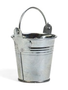 Декоративно кашпо для цветов «Ведёрко альма», 100 мл, d=5.3 см, h=5.6 см, металлическое - Фото 3